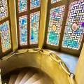 Stained glass staircase